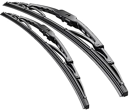 OSOLADY 2piezas Limpiaparabrisas de Repuesto Gancho en Forma Diseño Multipunto, Limpiaparabrisas de Coche de 500mm Tira de Goma Desmontable para Coches de Alta Compatibilidad