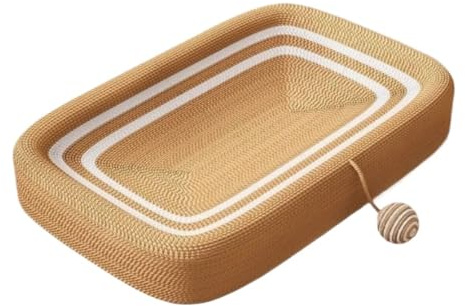 SAGELSHN Kratzbrett Katze Cat Scratcher Bed Scratching Lounge Bed Kartonschutz for Möbel Couchboden Kratzpappe Für Katzen