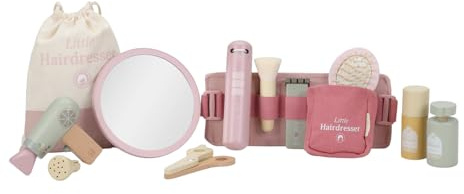 Little Dutch 2514 Holz Friseur Spielset - rosa