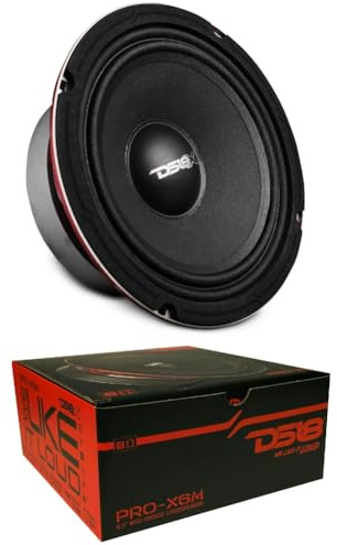KIT SET PER DS18 PRO-X6M, 1 midrange altoparlante da 16,5 cm 165 mm 6,5 di diametro, 250 watt rms 500 watt max, 8 ohm, sensibilità 95 db, per casa, 1 pezzo