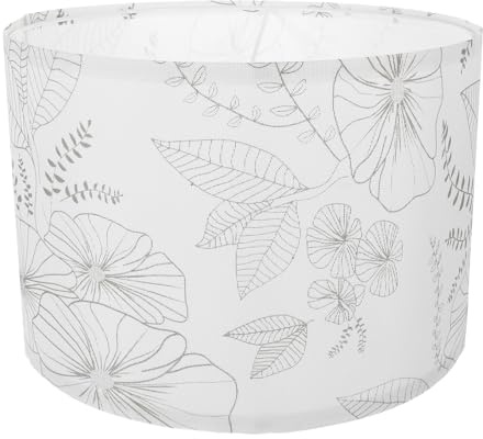 DECOMELODY Pantalla de Lámpara de Lino Impresa Pantalla de Tela para Lámpara de Recambio Resistente para Salón Dormitorio y Estudio Diseño Decorativo Moderno Embalaje Individual