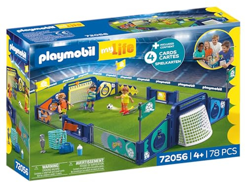 Playmobil | My Life | Fotbollsarena | Spelplan med skjutmekanik och 2 mål | Fotbollsleksak från 4 år | 72056