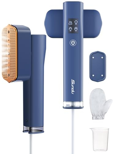 Sundu Portable 2-in-1 Travel Steamer&Iron 25 Min Powerful Continuous Steam,1200W&4 Modes Light Steam Iron for Travel&Home(Vibrant Blue)