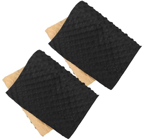 HEMOTON Lot de 2 Panneaux D'insonorisation Noirs pour Voiture 50x80 Cm Mousse Isolante Phonique Flexible et Autocollante Coussin Antibruit Léger pour Isolation Acoustique