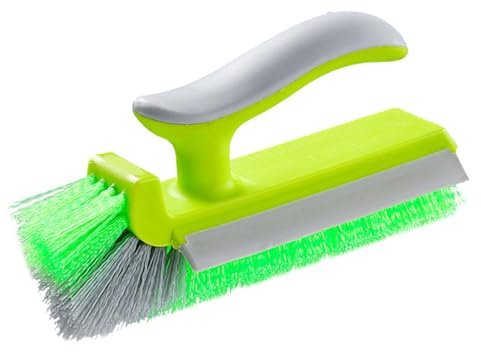 Cepillo para lechada, cepillo para fregar esquinas, cepillos para limpieza de grietas, depurador de línea de lechada en forma de V para limpieza profunda de azulejos, ducha, cocina (verde hierba)