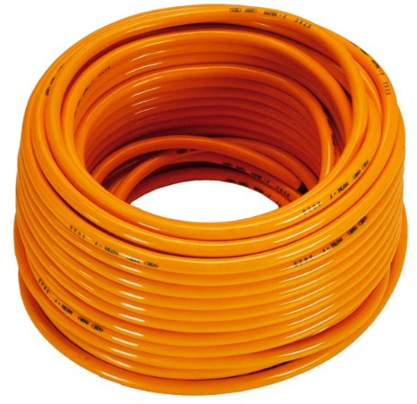 as - Schwabe 59441 Anillo de cable de obra 230V 16A, 50m H07BQ-F 3G2.5, naranja, IP44 comercio, obra | Cable alargador para obras de construcción, ambos lados lisos, IP44, naranja, 59441