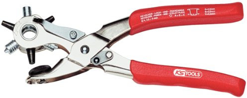 KS Tools 118.0042 Alicate de punzonado y de ojales, 220 mm