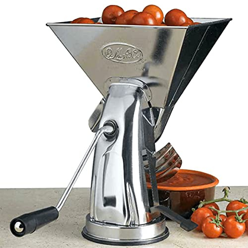 Omac Super Gulliver PASATOMATES INOX Ventosa 22x17 cm, Metal, Gris, 24.5x36x31 cm