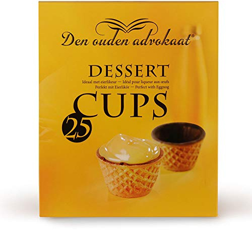Waffelbecher mit Zartbitterschokolade, 25 Stück