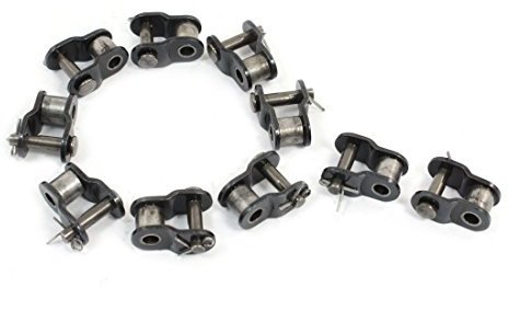 sourcing map 10 Stücke halbversetzte Metall-Verbindungsglied-Verbindungskette für Fahrrad