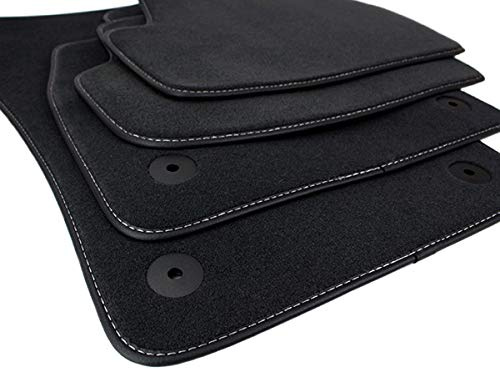 kfzpremiumteile24 Fußmatten / Velours Automatten Premium Qualität Stoffmatten 4-teilig schwarz