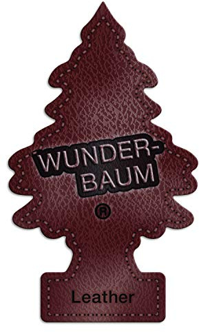 WUNDER-BAUM Auto-Lufterfrischer I Anhänger für langanhaltenden Duft im Auto oder zu Hause I Echtleder, 1 Stück