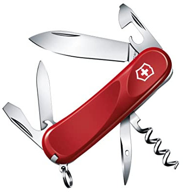 Victorinox, Evolution 10, Coltellino Svizzero, Originale, Multiuso, Campeggio, 13 Funzioni, Lama, grande, Apriscatole