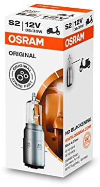 OSRAM S2 Glühlampe Fernscheinwerfer 35/35W Fernlicht Halogen Birne 64327