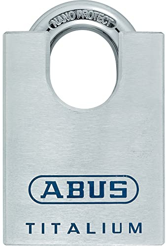 ABUS Mechanical 96CSTI/60 B/EFSPP Titanium Padlock, Closed, Shackle, Blister, 60 mm