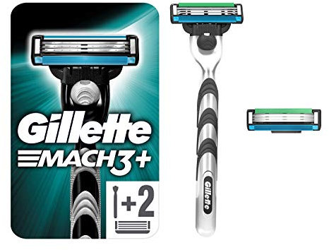 Gillette Mach3 Rasierer, 1 Rasierer mit 2 Rasierklingen