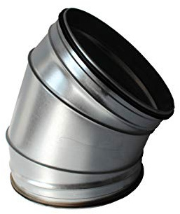 Bogen 45° NW 400mm mit Lippendichtung