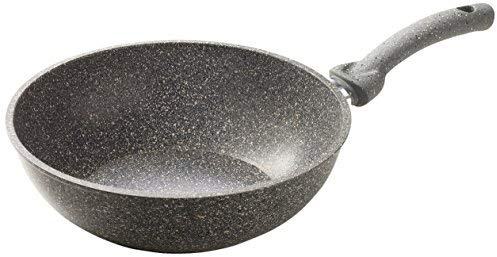 Wok Saltapasta Antiaderente Cuore Pietra Accademia Mugnano Effetto Pietra 32 cm No Nichel
