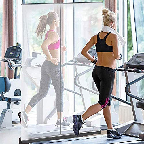 Roll up The Transparent Banner，Sneeze Guard Screen，Social Distancing Screen，Spit Protection，Floor Standing Sneeze Guard/B / 120×200cm