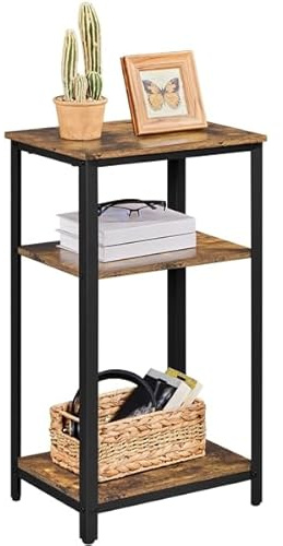 Yaheetech Tavolino Caffè Vintage Industriale 3 Ripiani da Salotto