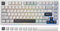 YUNZII YZ75 75% Hot Swappable Wireless Gaming Mechanische Tastatur, RGB-Hintergrundbeleuchtung, BT5.0/2.4G/USB-C, Double Shot PBT Tastenkappen für Linux/Win/Mac (Gateron G Pro Yellow, weiß)