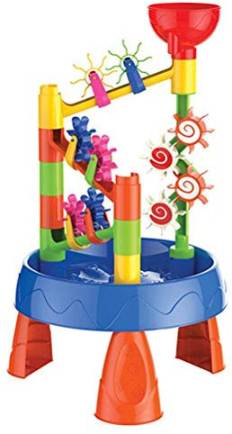 KENANLAN Sand Water Tables, 33 * 31 * 13 Sand and Water Play Table, Children's Sandbox Table, Beach Toy Set for Indoor and Outdoor Use
