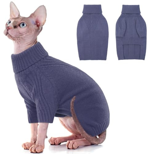 IECOii Pullover für kleine Hunde, Katzenpullover, XS, Hundepullover, Weihnachts-Outfit, Katzen-Strickbekleidung, Pullover für Herbst und Winter, Yorkie, Chihuahua, Kleidung für kleine Hunde, Mädchen