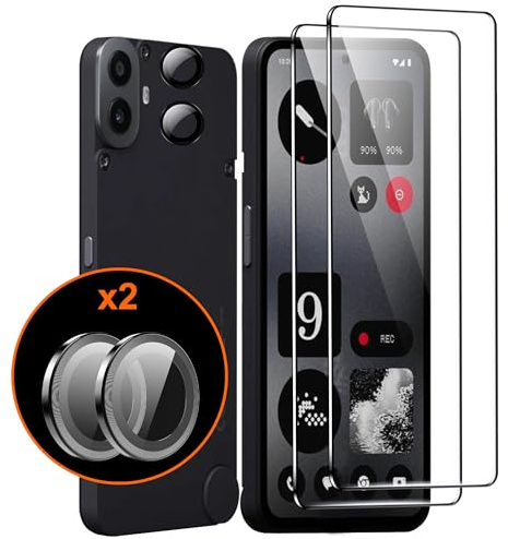 Tieeyivv Protector de Pantalla para CMF Phone 1 Cristal Templado+ Protector de Lente de Cámara, Cobertura Total Vidrio Templado [9H Dureza] HD Film Cristal Templado
