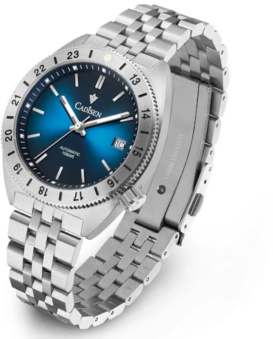 CADISEN Automatik Uhr Herren NH35 Mechanische Automatikuhr Saphirglas Klingeln Wasserdicht Homage