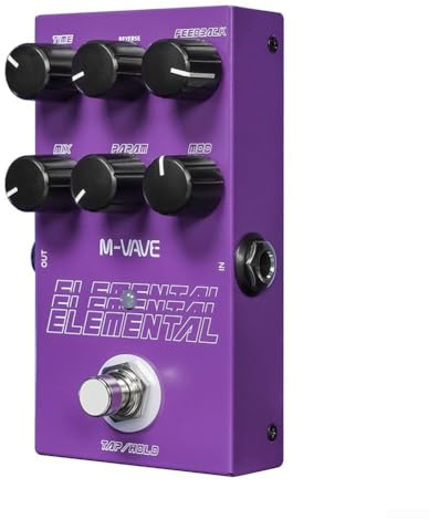 ZYWUOY Pedale di ritardo digitale, per M-vave Digital Delay Pedal 9 diversi effetti per chitarra, supporto per modalità Tap HOLD