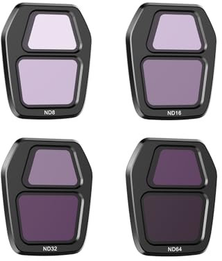 Uvafly Air 3S ND, set di filtri per obiettivo fotocamera DJI Air 3S Fly More Combo accessori per droni DJI Air 3S, confezione da 4 (ND8/ND16/ND32/ND64)
