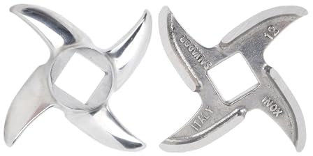 2 pièces #12 lame de hachoir à viande, Lames pour Hachoir à Viande, remplacement de couteau en acier inoxydable pour broyeurs, hachoir à viande couteau coupe-aliments
