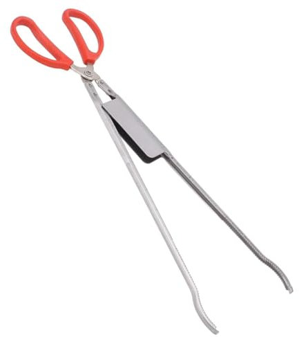 VOSAREA Stainless Steel Bent Lobster Clamp Crab Clip Anti-Slip Crab Tong Multi-Function EEL and Loach Catching Tool for Outdoor Seaside Fishing and Seafood Handling