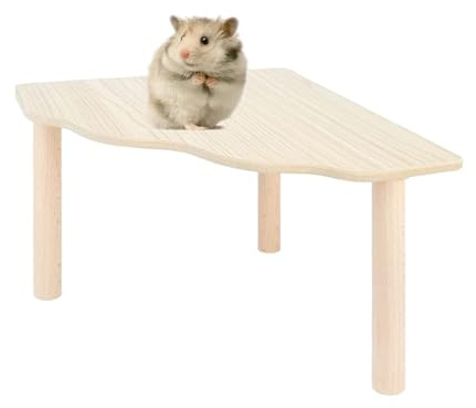 Niteangel Plate-forme en bois pour hamster, gerbilles, rat, chinchilla, hamsters syriens nains ou autres petits animaux de compagnie