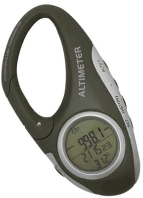UPKOCH Karabiner Höhenmesser Barometer Aus Langlebigem Material Tragbares Bergsteiger Thermometer Wettervorhersage 12 Std Für Outdoor Wandern Camping