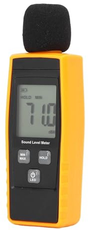 Sonomètre numérique, décibelmètre, Mesure de la Pression Acoustique, Plage de Mesure : 30 à 130 dBA