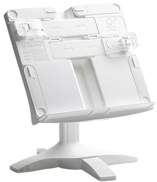 Supporto Regolabile Per Libri - Supporto Per Libri Di,Display Rotante Portatile Per Spartiti Scuola Bibbia Cucina Ricettario Quaderno Lettura A Letto Bambini Spartiti Pianoforte Studio Album