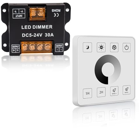 Dimmer 5V-24V Stufenlose Touch-Dimmer mit LED Fernbedienung Dimmer Steuerung Dimmer für LED Strip und Alle Dimmbaren Lampen