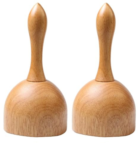 Baluue Masajeador de Ventosas de Madera 2 Piezas, Fuerte Succión y Raspado, Herramienta de Cuidado Corporal para Uso Personal y Profesional