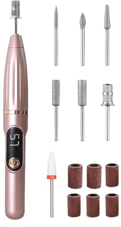 Máquina Limadora De Uñas Eléctrica Pulidora Eléctrica 15000 RPM para | Máquina de Pulir Uñas Sin Cable Para En Hogar, Spa, Salón, Viaje Diario, Camping, Y Manicura