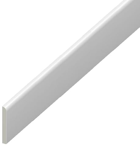 UPVC Plastic Trim 65mm x 5m – White Wide Architrave Skirting Board & Window Finishing Trim