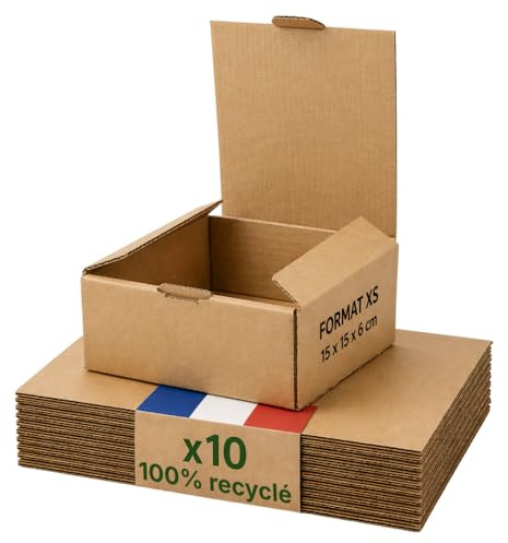 Kartonglåda förpackning XS - förpackning 10-15 x 15 x 6 cm - förstärkt - smycken, kosmetika, prover - Life Pack