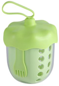 Fierudeng Portabel Fruktbehållare | 600 ml Läcksäker Med Avtagbart Durkslag | Multifunktionell Fruktbehållare | för och camping sallad mat snacks jordgubbe vattenmelon snacks