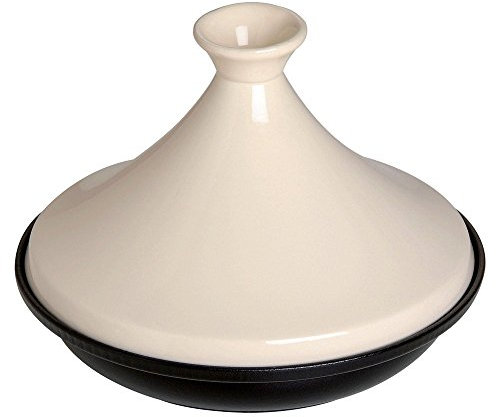 Staub Tajine Alrededor hierro fundido Crema de color 1pieza(s) - Plato (Alrededor, hierro fundido, Crema de color, 20 cm, 1,6 kg, 1 pieza(s))