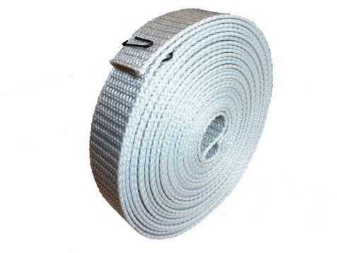 brr exactus GmbH 5 m di cinghia per tapparelle, Grigio, 23 mm, Metallo, Compatibile con Automobile, Truck