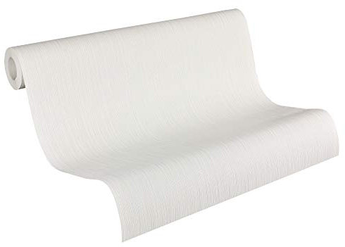 A.S. Création 913050 Daniel Hechter Papier Peint intissé uni 10,05 Blanc-Fabriqué en Allemagne-913050 9130-50, 10.05 m x 53 cm