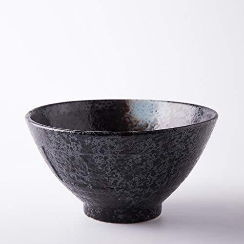 H&RB Ciotola di Ramen in Ceramica in Stile Giapponese, Scodella di Riso Grande Scodella Ciotola da Dessert Ciotola di Insalata Stoviglie per La Casa (1 Pz),B,7''