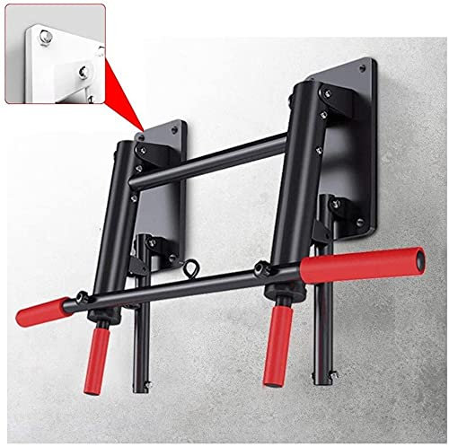 Samnuerly Reck Multifunktionale Klimmzugstange，Befestigte Klimmzugstange Home Gym Boxsack，Körpertraining mit weichen Griffen Klimmzugstangen，Belastung 300kg (Color : Black)