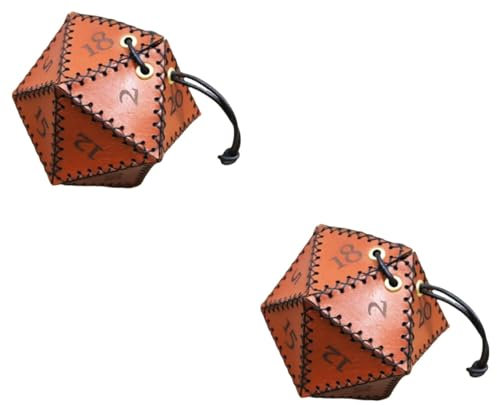 VICASKY 2 Stück Würfel Aufbewahrungstasche Kordelzug Würfeltasche Leder Würfeltasche Würfel Organizer Tasche Für Würfel Vintage Würfeltasche Würfel Aufbewahrungstasche Würfel