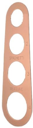LOVIVER Stainless Steel Spaghetti Measurer Tool,Spaghetti Ruler,4 Holes Kitchen Tool,Noodles Measure,Spaghetti Pasta Measuring Tool, rose gold